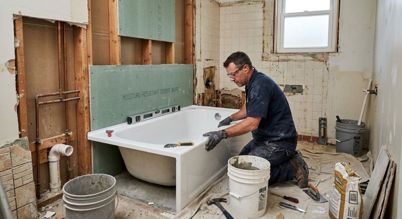 Bathtub Installation